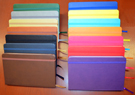 All colors of soft hardcover diaries