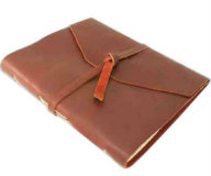 Top-Grain Leather Wrapped Journals